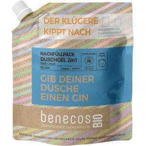 benecosBIO 2in1 Douchegel "Gib deiner Dusche einen Gin" - Navulling 500 ml