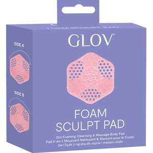GLOV Foam Sculpt Pad 2in1 Foaming Cleansing & Massage Body Pad - 1 Stuk