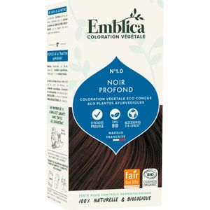 Emblica Plantaardige Haarverf Zwart Bruin 1.0 - 100 g