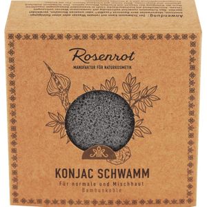 Rosenrot Konjac Spons Bamboe Houtskool - 1 Stuk