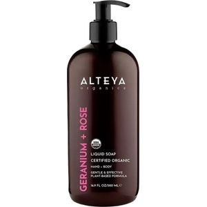 Alteya Organics - Liquid Soap - Geranium Rose - 500 ml - Handzeep