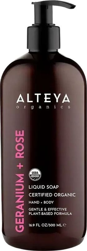 Alteya Organics - Liquid Soap - Geranium Rose - 500 ml - Handzeep