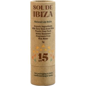 Sol de Ibiza Natural Lip Balm LSF 15 - 5 g