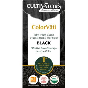 CULTIVATOR'S ColorVãti Organic Herbal Hair Color - 17 Black - 100 g
