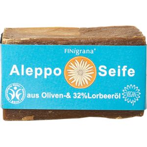 FINigrana Bio & Naturkosmetik Aleppo Zeep met 32 % Laurierolie - 165 g