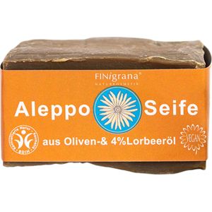 FINigrana Bio & Naturkosmetik Aleppo Zeep, met 4% Laurierolie - 180 g