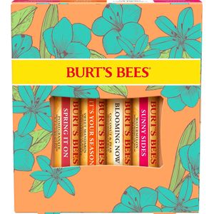 Burt's Bees - Set van 4 Lippenbalsems - Granaatappel, Kokosnoot en Peer, Zoete Mandarijn - 4 x 4,25 g