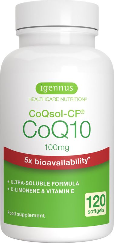 Igennus - CoQsol-CF - CoQ10 - 120 Softgels
