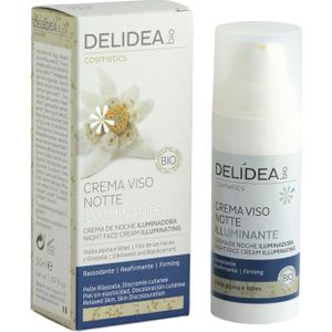 Delidea Edelweiss & Blackcurrant Illuminating Night Face Cream - 50 ml