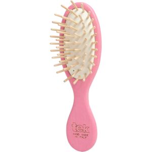 tek Kleine Ovalen Pocket Borstel - Roze