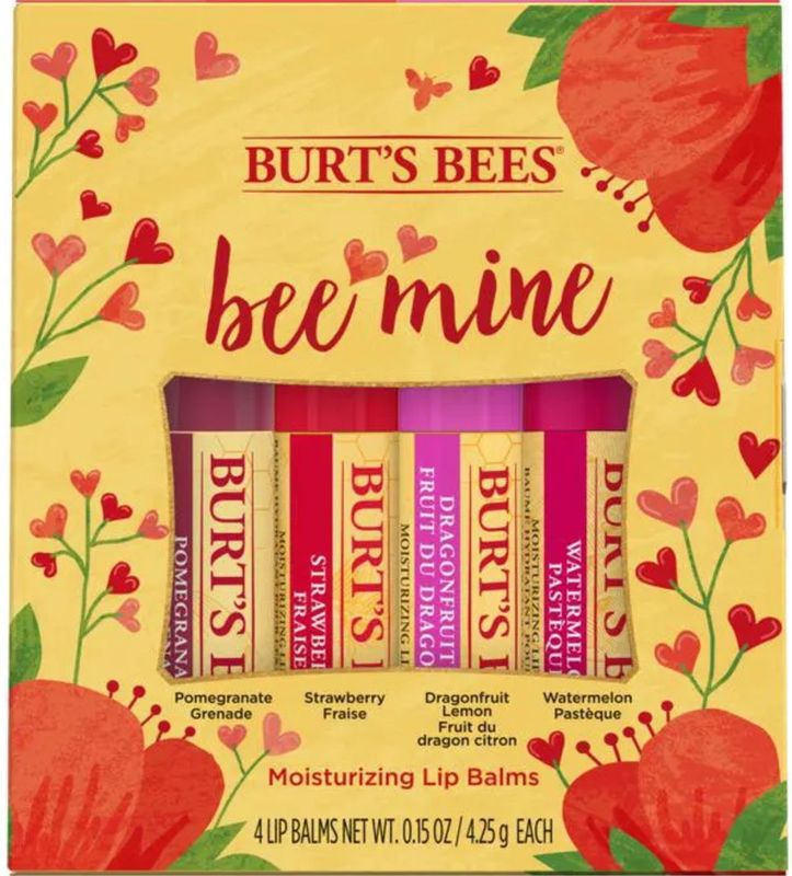 Burt's Bees - Bee Mine - Lippenbalsem - 4-Pack - 4 x 4,25 g