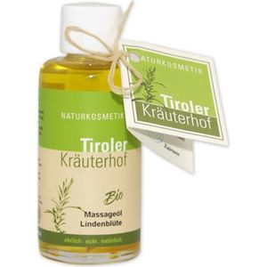 Tiroler Kräuterhof Biologische Lindebloesem Massageolie - 100 ml