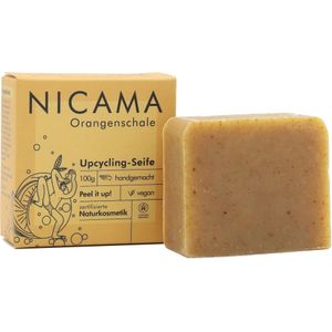 NICAMA Upcycling Zeep met een Scrubeffect - Sinaasappelschil - 100 g