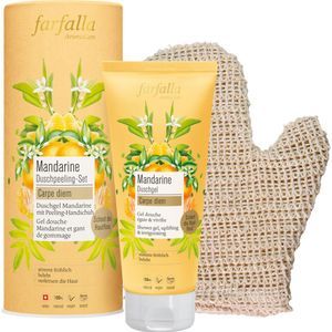 Farfalla Douche Scrub Set - Mandarijn - 1 Set
