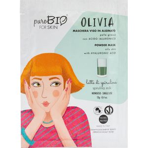 puroBIO - forSKIN Olivia Powder Mask - 12 Spirulina - Gezichtsmasker