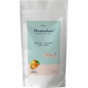 Dentafari Sensitive & Whitening Tooth Powder Orange & Mandarin - 50 g