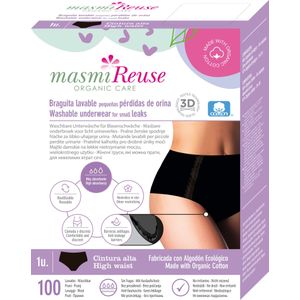 masmi - Damesondergoed voor Urineverlies - Absorberend en Wasbaar - Hoge Taille