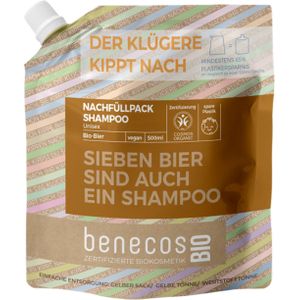 benecosBIO Unisex Shampoo "Sieben Bier sind auch ein Shampoo" - Navulling 500 ml