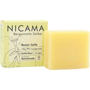 NICAMA Scheerzeep, Bergamot-Salie - 100 g