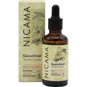 NICAMA Xmas-Edition Gezichtsolie - Vanille/Limoen - 50 ml