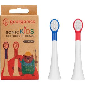 georganics geoKIDS Sonic Toothbrush Heads - 2 Stuks