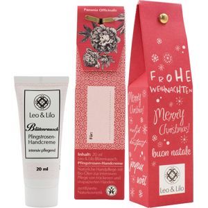 Leo & Lilo Kleine Kerstgroet, Pioenroos - Kerstgroeten