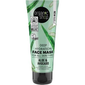 Organic Shop Deep Hydration Face Mask Aloe & Avocado - 75 ml