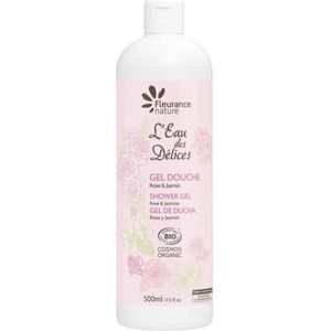 Fleurance Nature L'Eau des Délices Shower Gel Rose & Jasmin - 500 ml