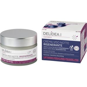 Delidea Blueberry & Lotus Flower Regenerating Night Face Cream - 50 ml