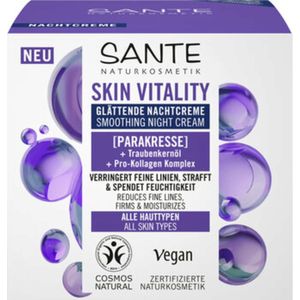 SANTE - Face Skin Vitality - Nachtcrème - 50 ml - Regenererend en Hydraterend voor Alle Huidtypes