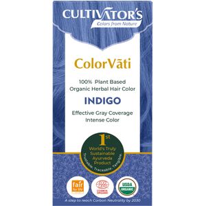 CULTIVATOR'S ColorVãti Organic Herbal Hair Color - Indigo - 100 g