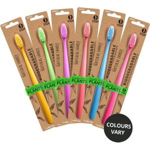 Natural Family CO. Toothbrush Neon - 1 Stuk