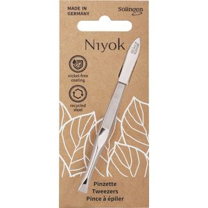 Niyok - Pincet - Recht - Solingen - Nikkelvrij - Voor Gezichtsverzorging
