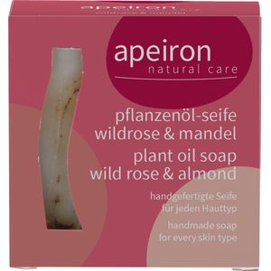 Apeiron Plantaardige Oliezeep met Wilde Rozen en Amandel - 100 g