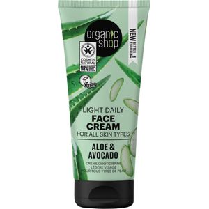 Organic Shop Light Daily Face Cream Aloe & Avocado - 50 ml