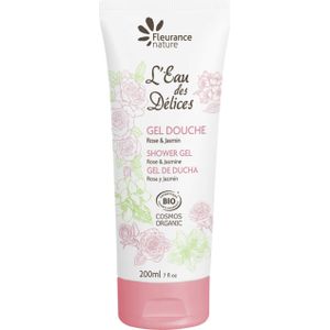 Fleurance Nature L'Eau des Délices Shower Gel Rose & Jasmin - 200 ml