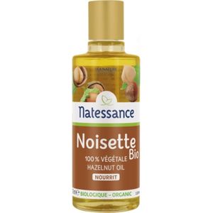 Natessance - Biologische Hazelnootolie - 100% Puur - Voedend Gezicht en Lichaam - 100 ml
