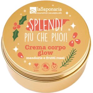 La Saponaria Glow Bodycrème Amandel & Rode Vruchten - 75 ml