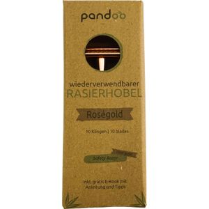 pandoo Veiligheidsscheermes met Metalen Handvat - Roségoud