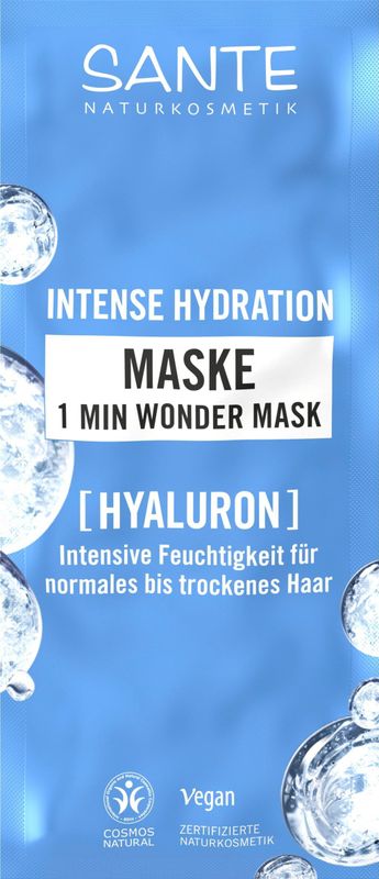 Sante - 2 Min Wonder Mask - Haarmasker - 20 ml - Intense Hydration