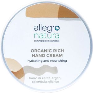 Allegro Natura Argan & Shea Butter Nourishing Hand Cream - 50 ml