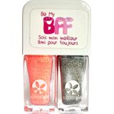 Suncoatgirl - BFF Duo - Nagellak Set - Zilver en Koraal - 1 Set