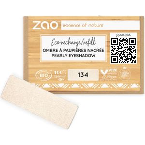 ZAO Refill Rectangle Eye Shadow - 134 Golden Pearl