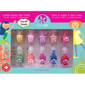 Suncoatgirl - Party Palette Natural Nail Kit - 1 Set - Nagellak
