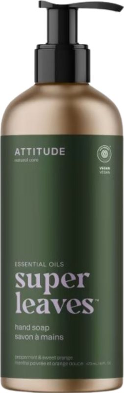 Attitude - Essential Oils - Handzeep - Peppermunt & Zoete Sinaasappel - 473 ml