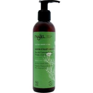 Najel Vloeibare Aleppo Zeep - Amber en Oud - 200 ml