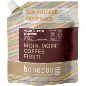 benecosBIO Energie Shampoo "Moin Moin! Coffee First!" - Navulling 500 ml