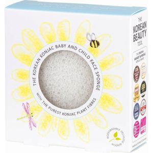 Slim Round White Pure Baby Sponge - 1 Stuk