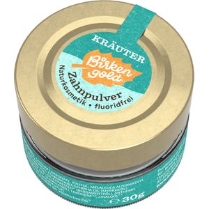 Birkengold - Tandpoeder - 30 g - Plasticvrij - Natuurlijke Cosmetica Gecertificeerd