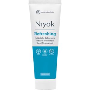 Niyok - Refreshing - Tandpasta - 75 ml - Remineraliserende formule - Zonder fluoride